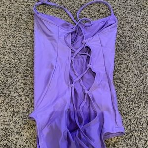 Aerie one purple one piece bathing suit